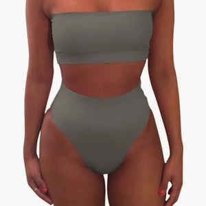 Grey High Rise Bikini